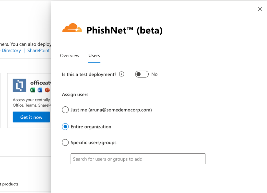 Paste the URL you have copied from Cloud Email Security.